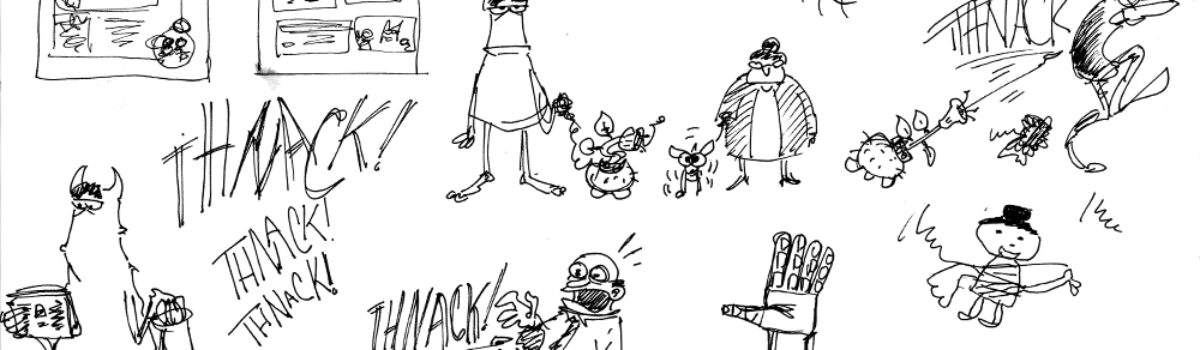 Triffids in the sketchbook