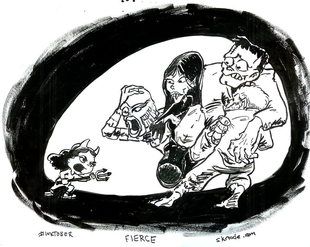 Inktober 2017: Fierce