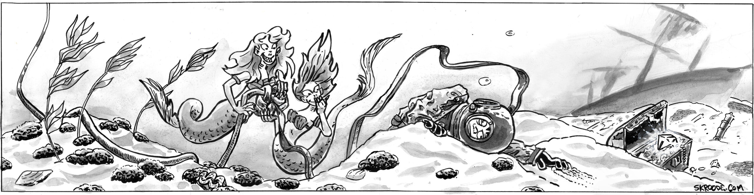 InkTober day 1, 2, 3 and 4